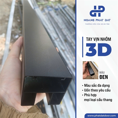 Tay Vịn nhôm 3D 48x48 ( dài 4m)