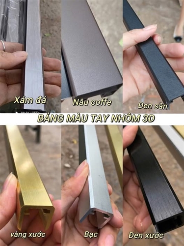 Tay Vịn nhôm 3D 40x40 ( dài 4m) 