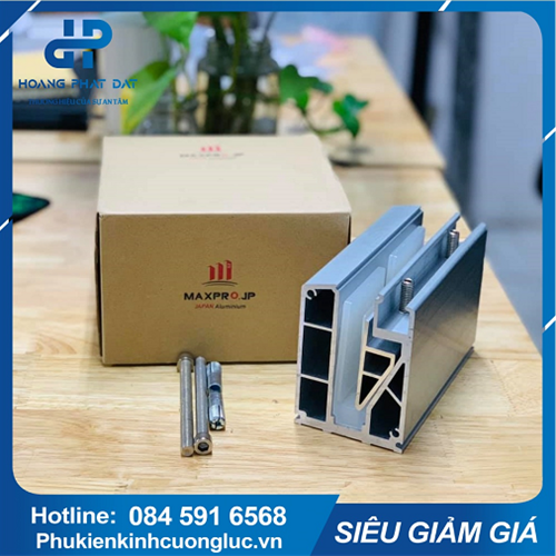 Bộ đế kẹp kính MaxPro.JP - Lan can không trụ - Lan can không khoét kính